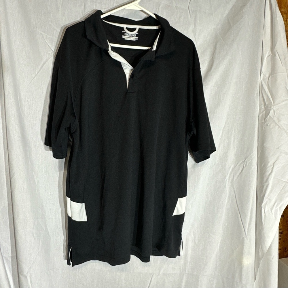 Brooks Black and White Polo Shirt